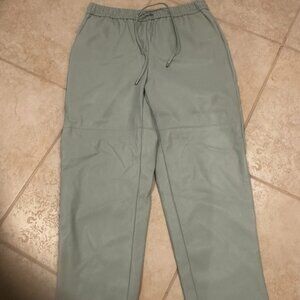Michael Kors turquoise faux leather pants size 10